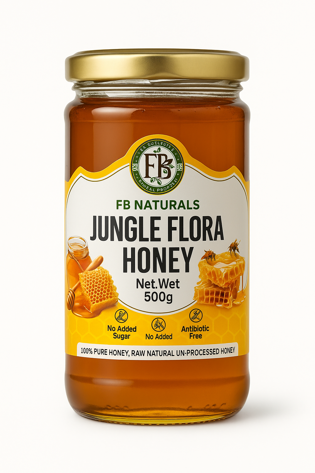Raw Jungle Flora Honey – 100% Natural, Unprocessed