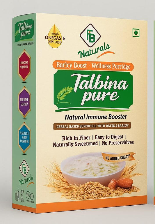 FB Naturals Talbina Pure | Barley Wellness Porridge with Dates | No Added Sugar | Natural Immune Booster | 200g
